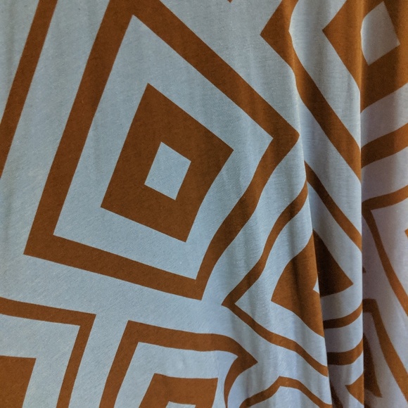 Blue w/black diamonds maxi dresd - Picture 4 of 5